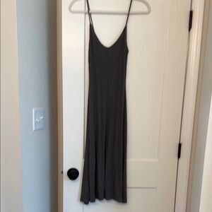 Reformation grey midi dress